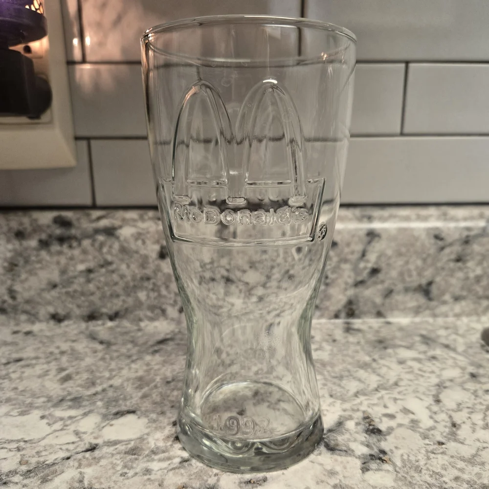 Vintage 1992 McDonalds Glass Tumbler